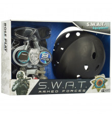 Игровой набор полицейского 33650-33770 каска, очки, наручники, граната Бронежилет