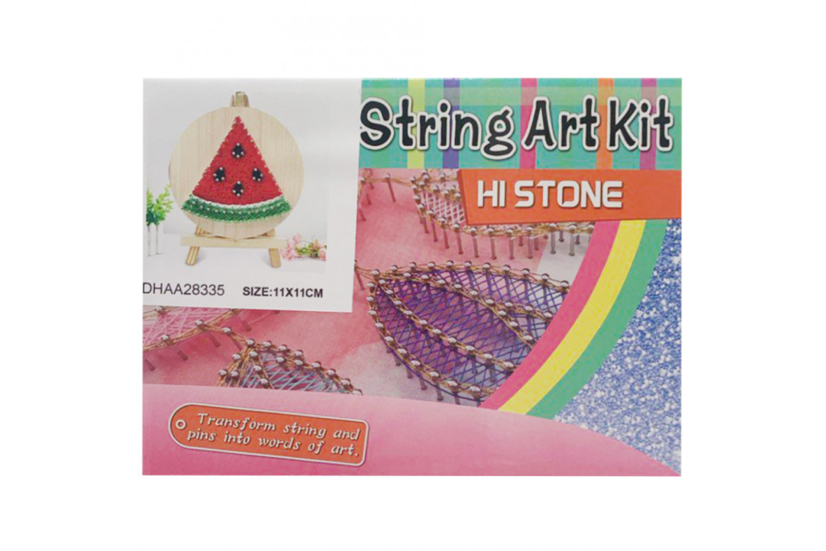 Дитячий набір для творчості стрінг-арт "Кавун" YG0115(28335) дерев'яна основа
