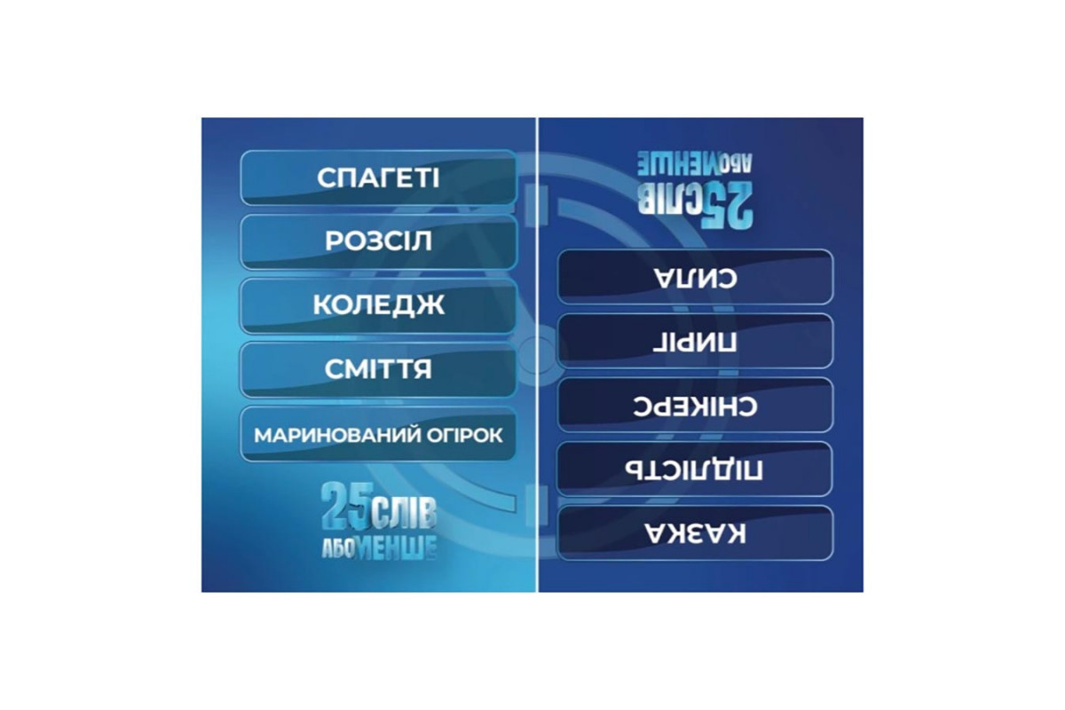 Настільна гра "25 слів або менше" 290100, 300 карток