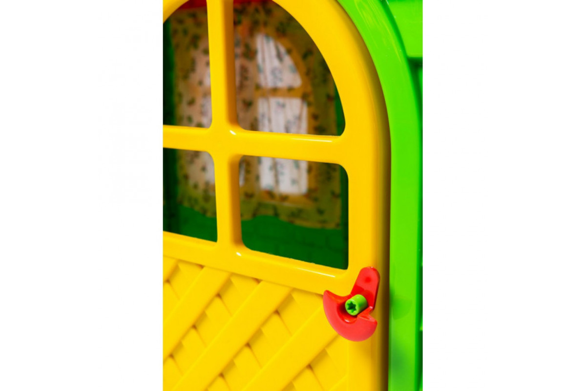 Детский игровой Домик со шторками 02550/3 пластиковый