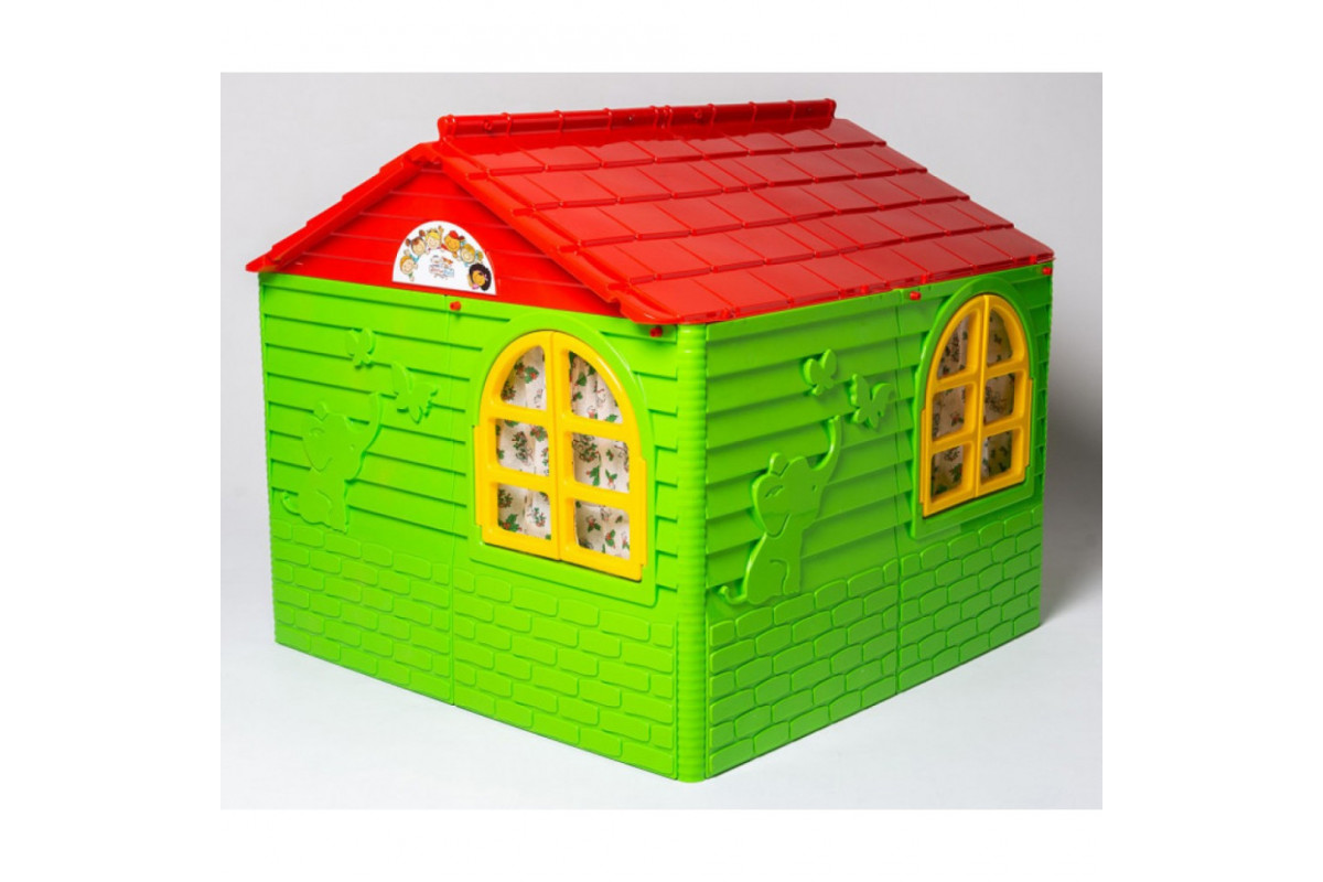 Детский игровой Домик со шторками 02550/3 пластиковый