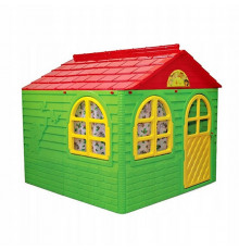 Детский игровой Домик со шторками 02550/3 пластиковый