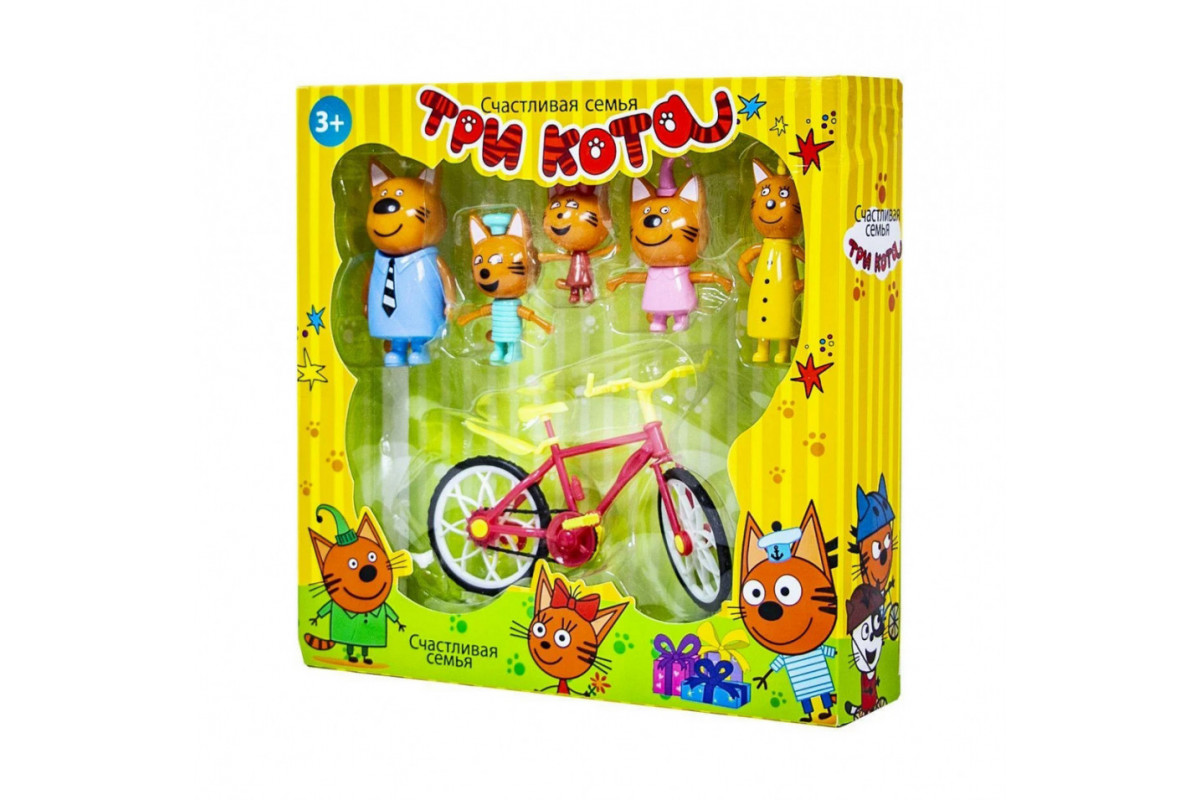 Игровой набор Три кота N73 с велосипедом