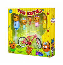 Ігровий набір Три кота N73 з велосипедом