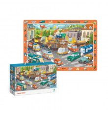 Детский пазл обсервационный "Осторожно на дороге" DoDo 300370, 80 эл.