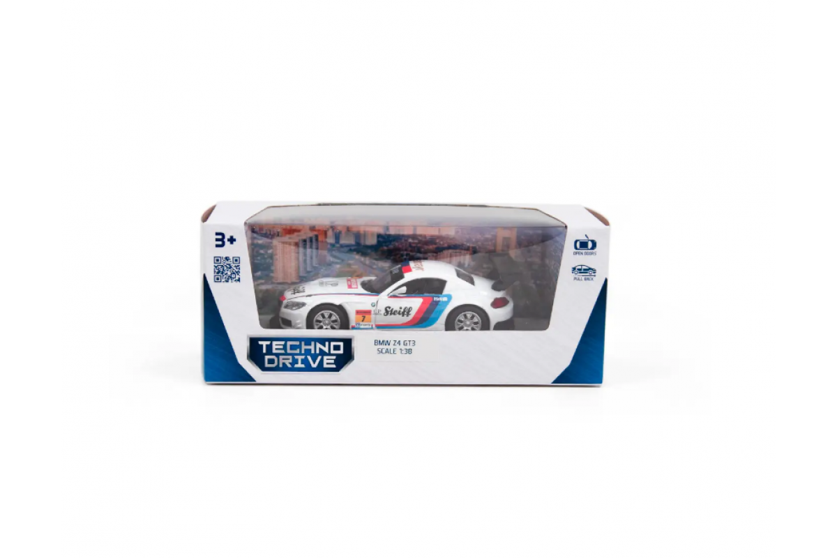 Детская автомодель BMW Z4 GT3 TechnoDrive 250255 белый