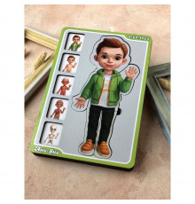 Деревянный пазл-вкладыш "Анатомия человека – мальчик" Ubumblebees (ПСФ026) PSF026 строение тела