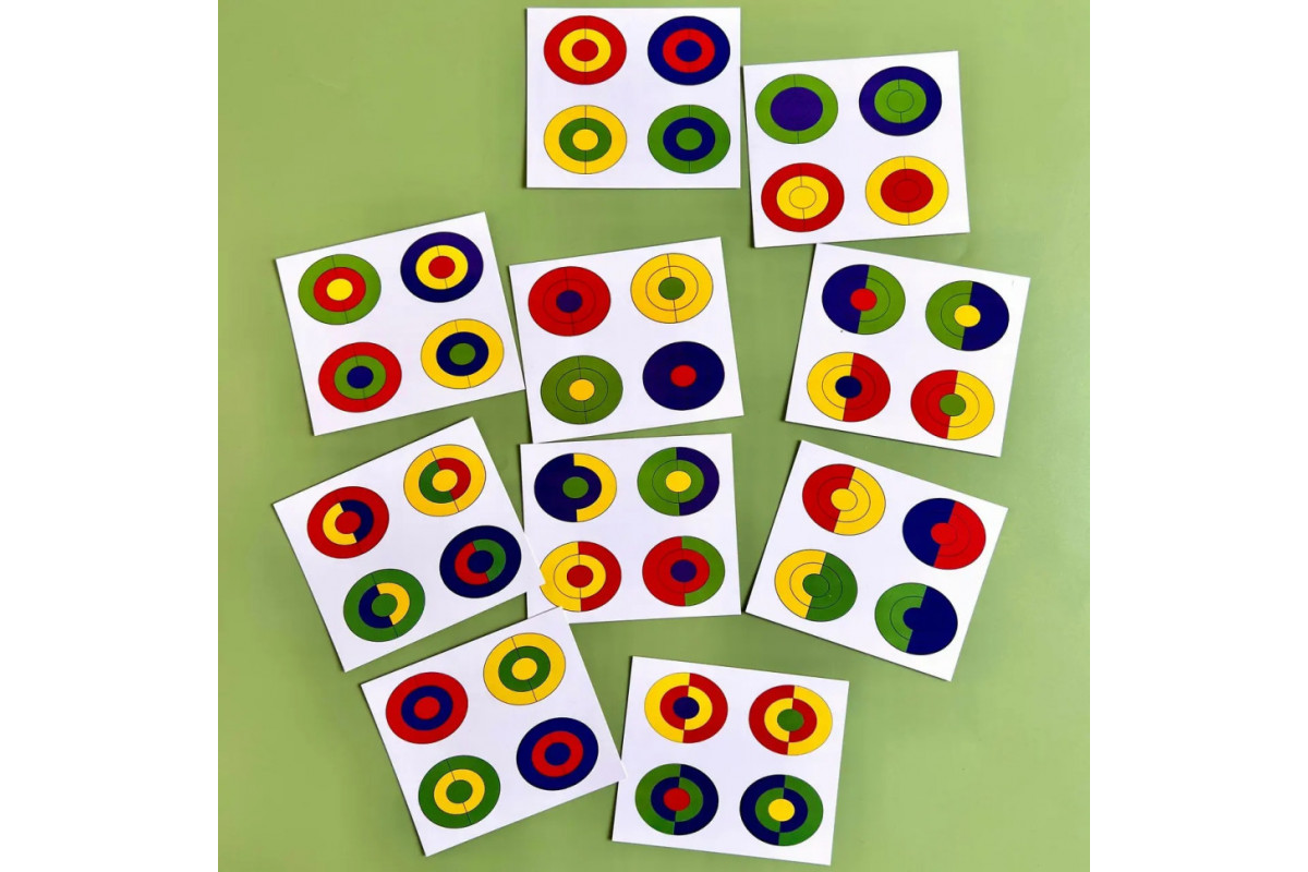 Деревянный пазл-сортер "Черепашки - цвета" Ubumblebees (ПСД138) PSD138 с заданиями