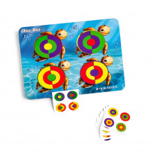 Деревянный пазл-сортер "Черепашки - цвета" Ubumblebees (ПСД138) PSD138 с заданиями