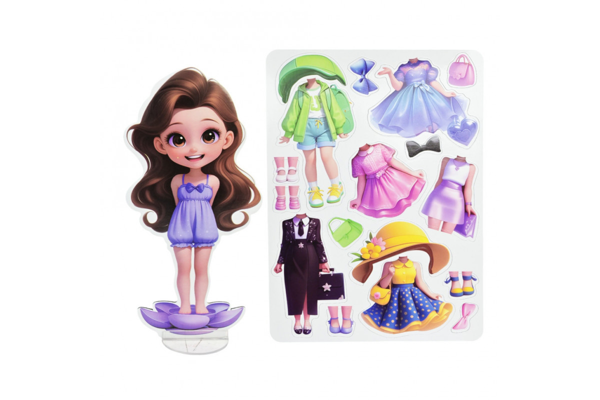 Детский набор для творчества "Магнитный гардероб" 8886-4 одежда и аксессуары