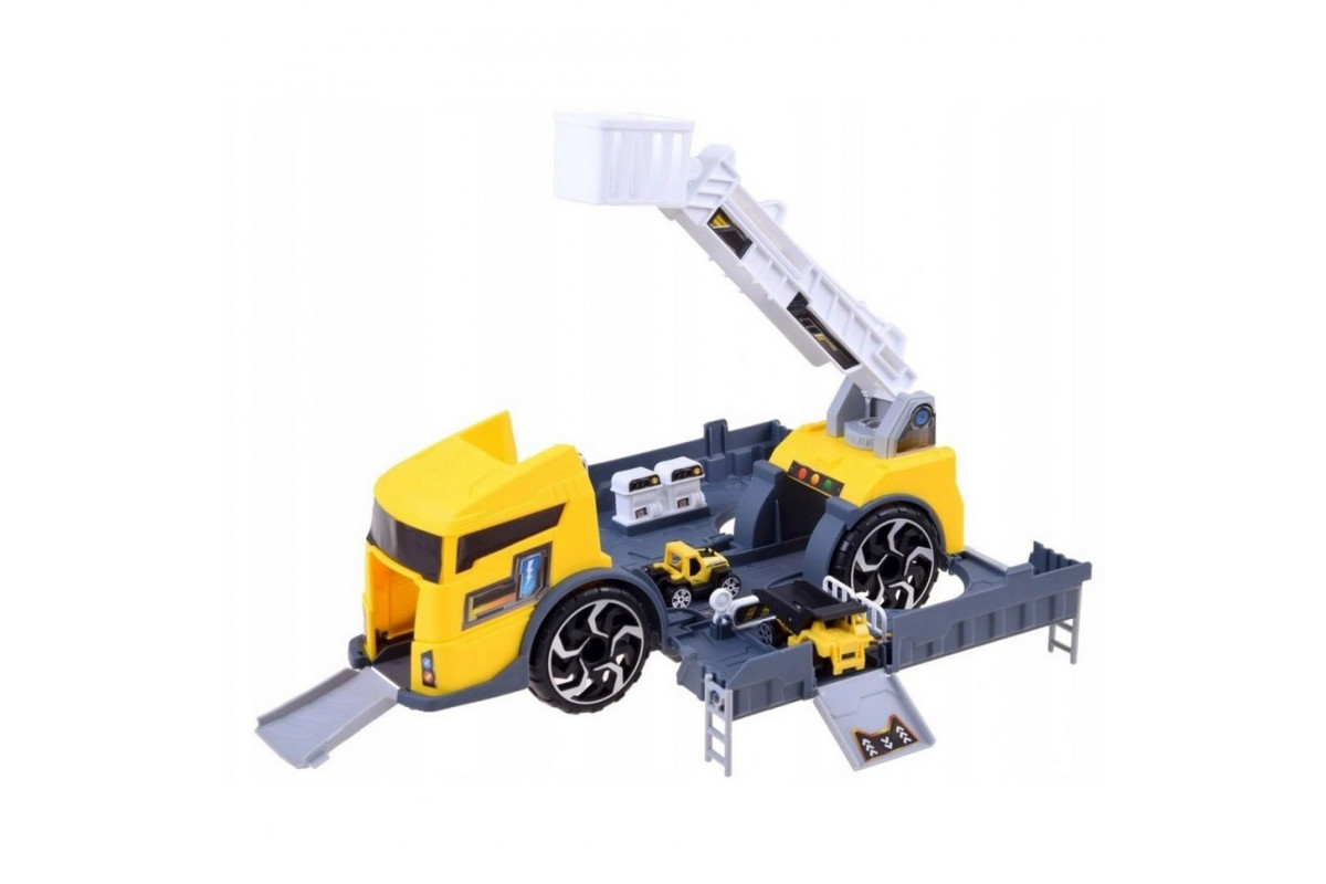 Игрушечный трейлер с контейнером P905-A и краном