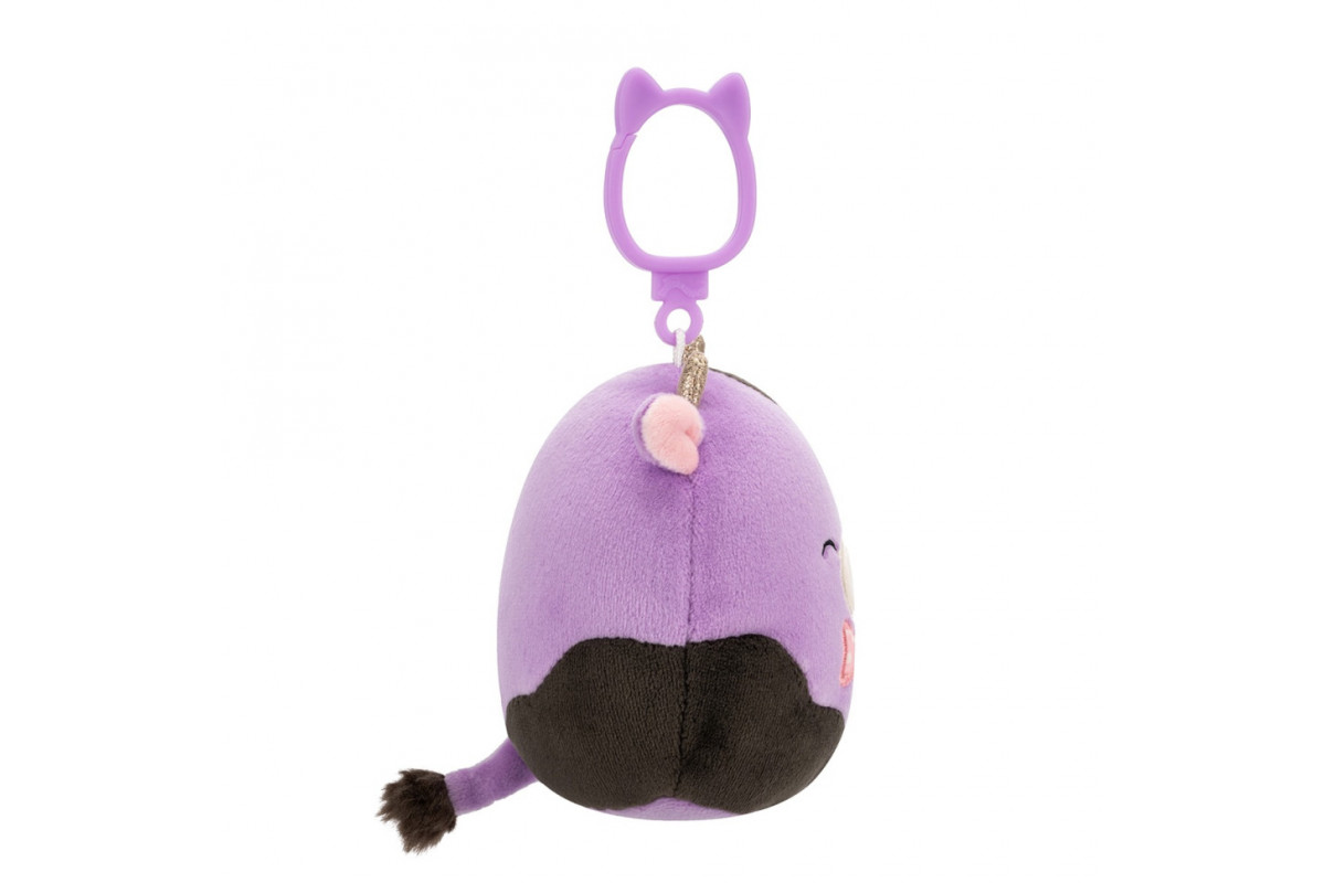 Мягкая игрушка на клипсе Коровка Олекси Squishmallows SQCP00463, 9 см