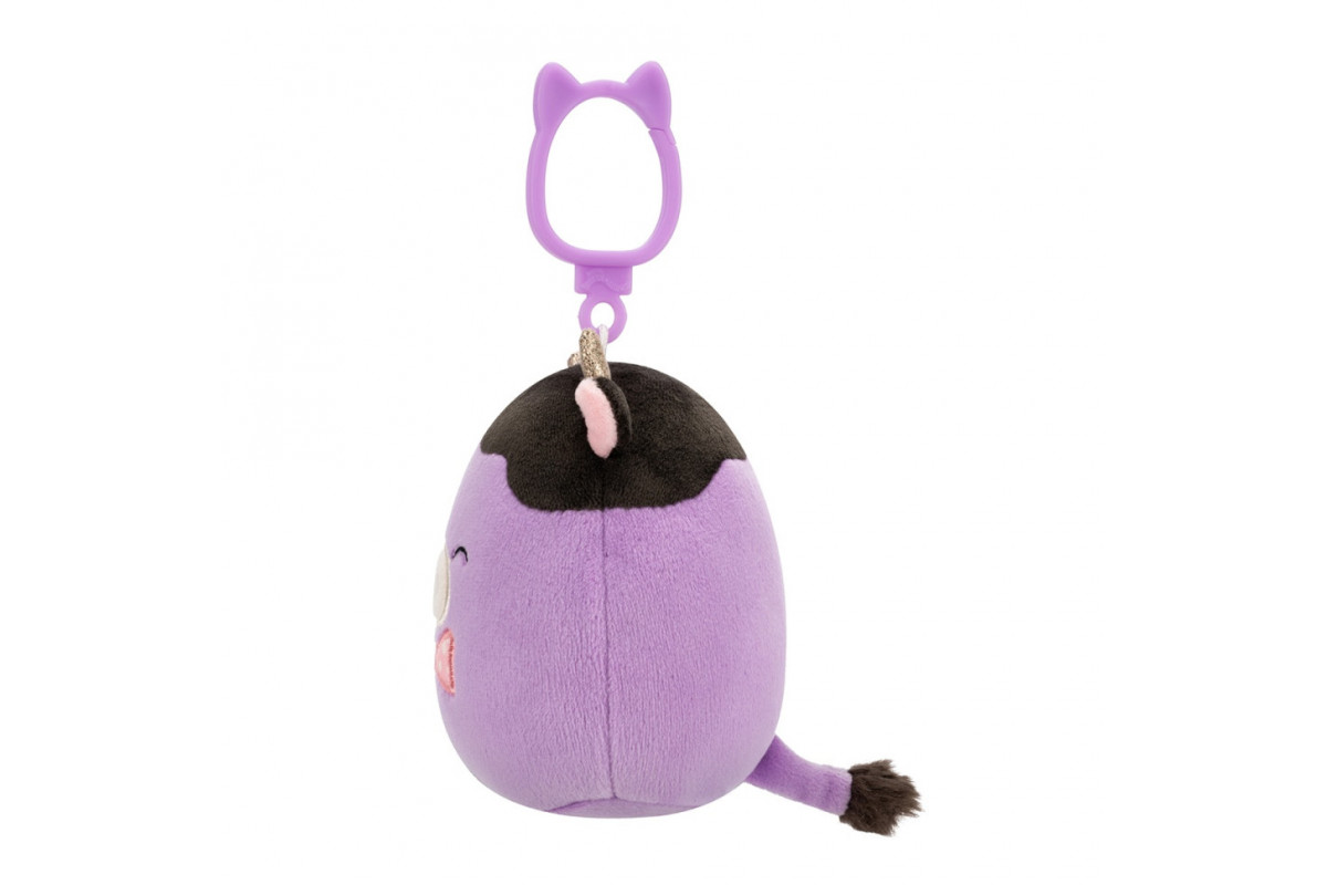 Мягкая игрушка на клипсе Коровка Олекси Squishmallows SQCP00463, 9 см