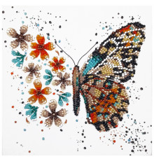 Набор-мини для вышивки бисером "Тигровые крылья" AM-239 15х15 см
