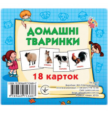 Развивающие карточки для детей Домашние животные J012yD, 18 картинок