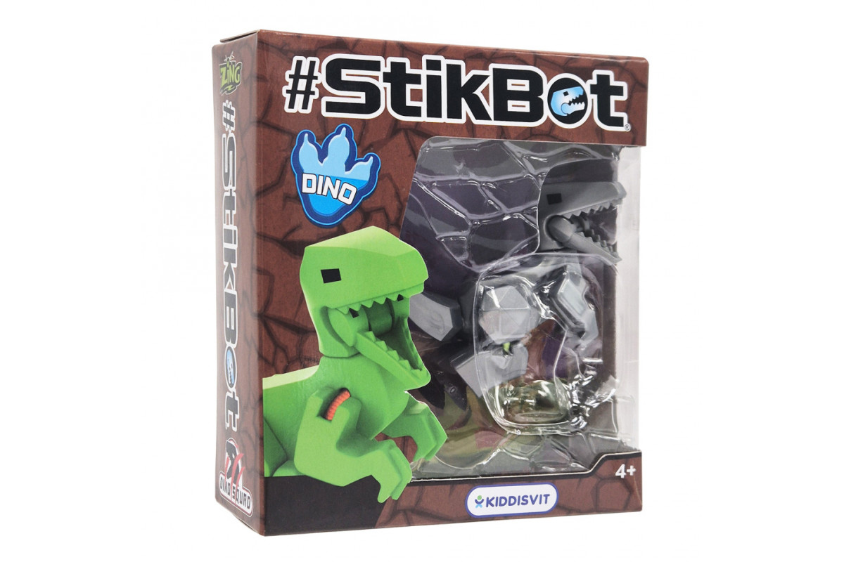 Фигурка для анимационного творчества Велоцираптор Stikbot TST622DN_UAKD-4(Grey)