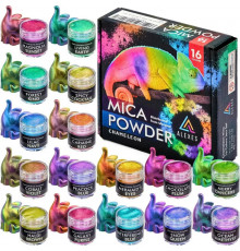 Перламутровий пігмент хамелеон Chameleon Mica Powder HM-001, 16 кольорів