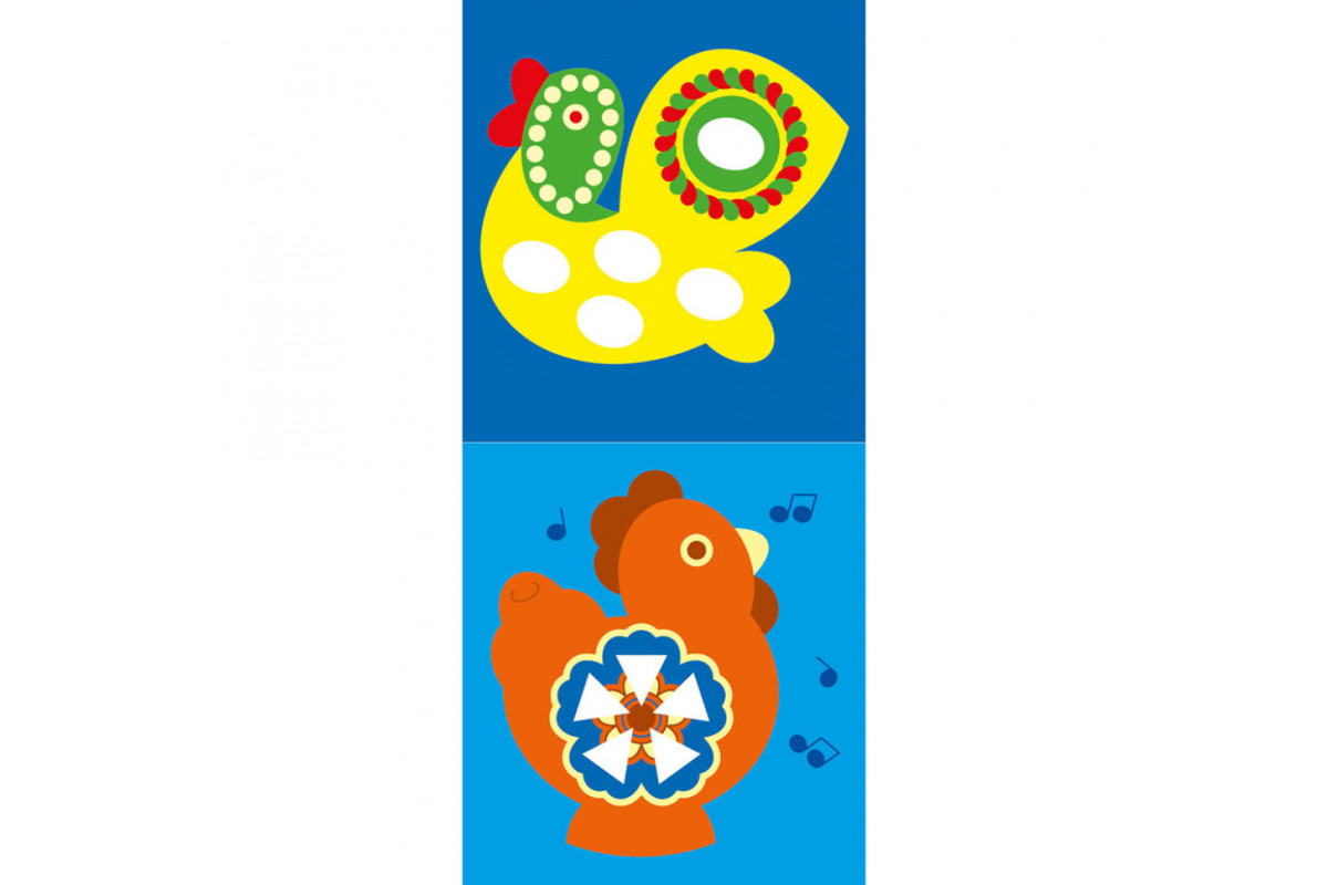 Мозаика из наклеек "Украинские игрушки" 166039, 8 страниц