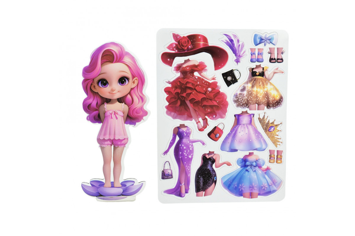 Детский набор для творчества "Магнитный гардероб" 8886-3 одежда и аксессуары