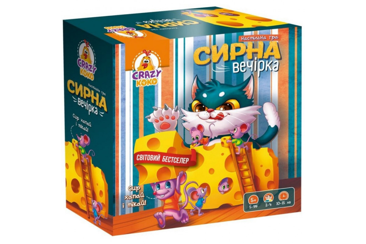 Настольная игра "Сырная вечеринка" VT8055-38 гигантский сыр на круглой основе