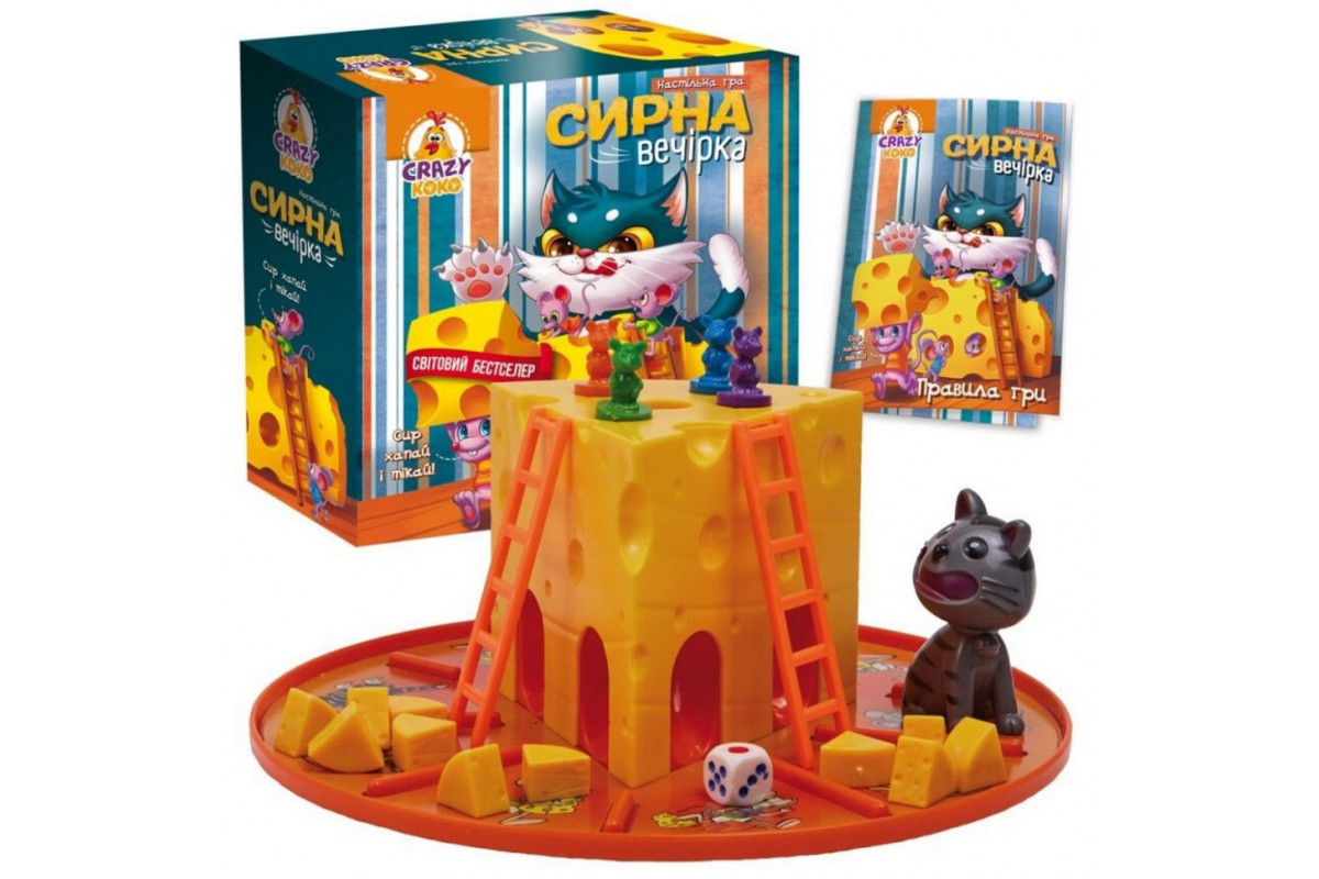 Настольная игра "Сырная вечеринка" VT8055-38 гигантский сыр на круглой основе