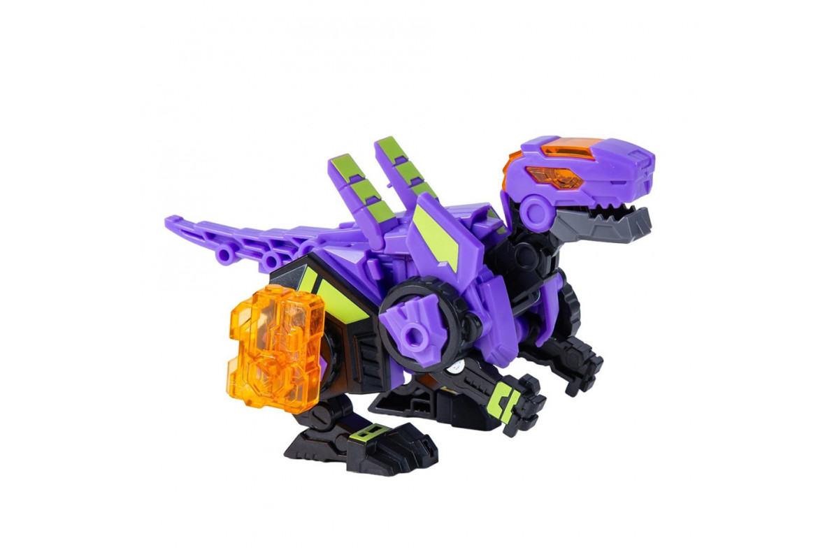 Динозавр-трансформер Раптор-Бот Dinoster EU580840-2 бокс для зберігання, фіолетовий