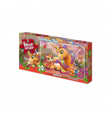 Мягкие пазлы "Сказочные пони" S20-09-01, 20 элементов