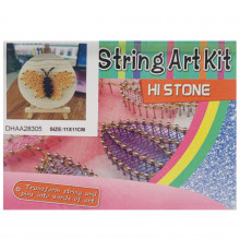 Детский набор для творчества стринг-арт "Бабочка" YG0115(28305) деревянная основа