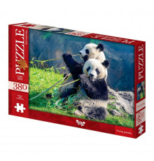 Пазлы классические "Смешные панды" C380-06-02, 380 элементов