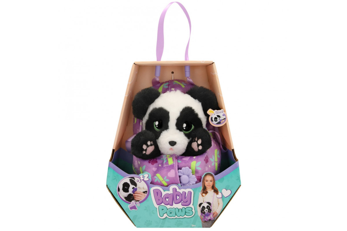Интерактивная игрушка "Малыш Панда" Baby Paws 927667M, со звуком