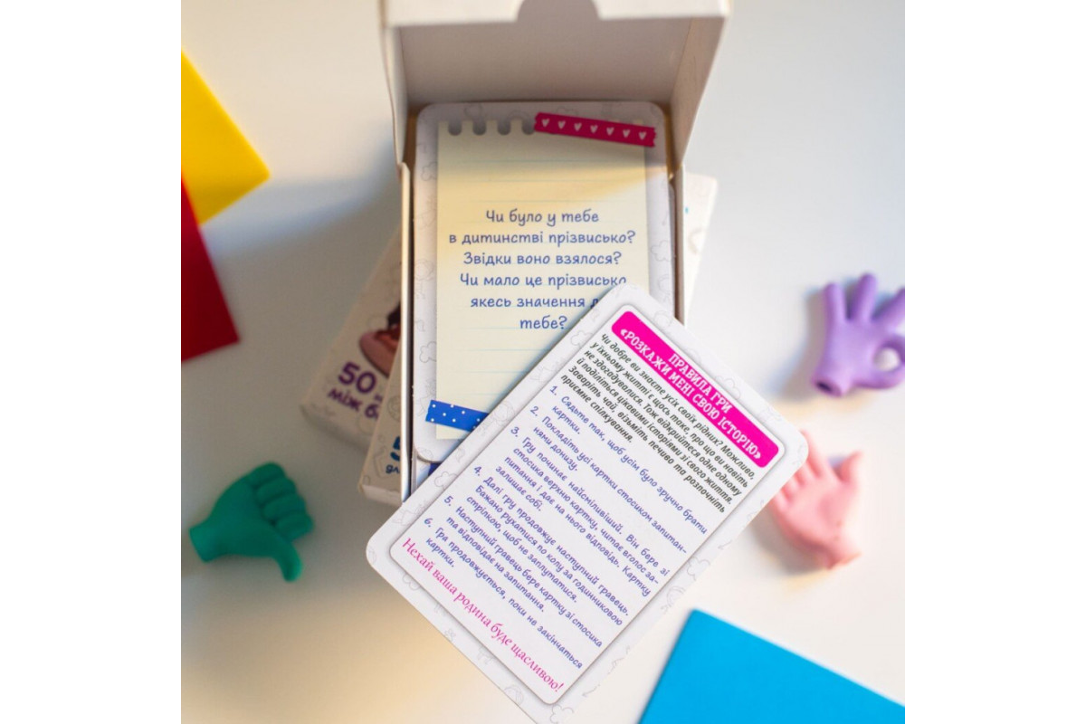 Психологическая игра для занятий с детьми Расскажи мне свою историю 10156034, 50 карточек