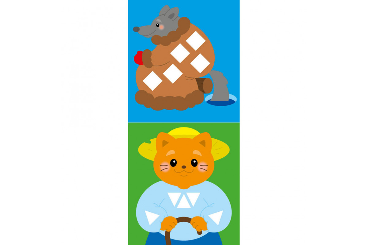 Мозаика из наклеек "Украинские сказки" 166041, 8 страниц