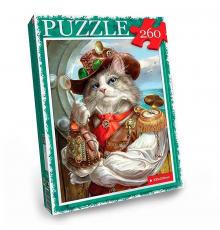 Пазл "Кот в шляпе" Danko Toys C260-13-01, 260 эл.