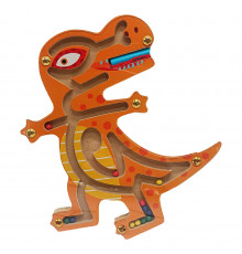 Деревянная магнитная игрушка Лабиринт MD 1792-1 Тиранозавр