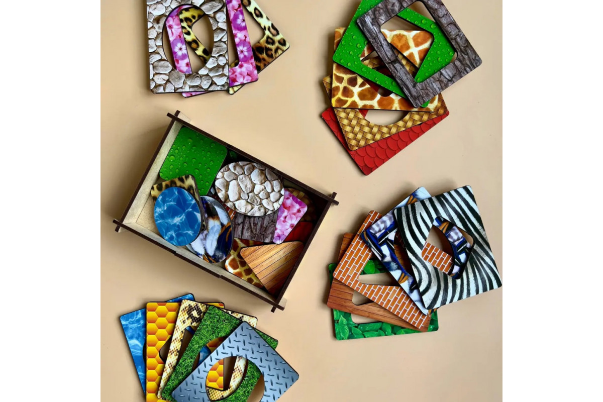 Деревянные Досточки Сегена "Перья" Ubumblebees (ПСД086) PSD086 с узорами