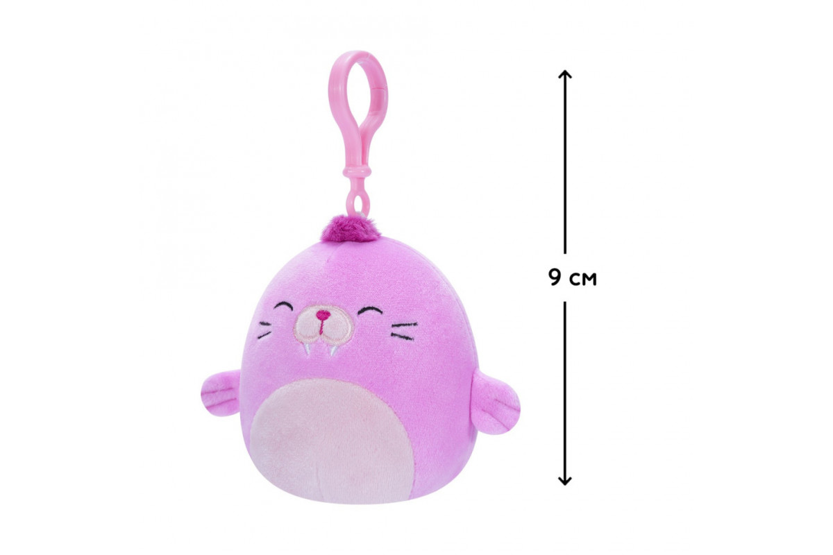 Мягкая игрушка Морж Пэпэ Squishmallows SQCP00150 на клипсе 9 см