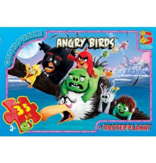 Дитячий пазл класичний "Angry Birds" B001031 постер 35 елементів