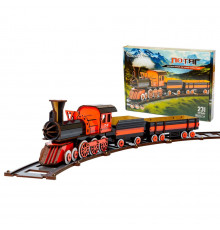 Деревянный 3D конструктор "Поезд" Puz-00924, 231 деталь