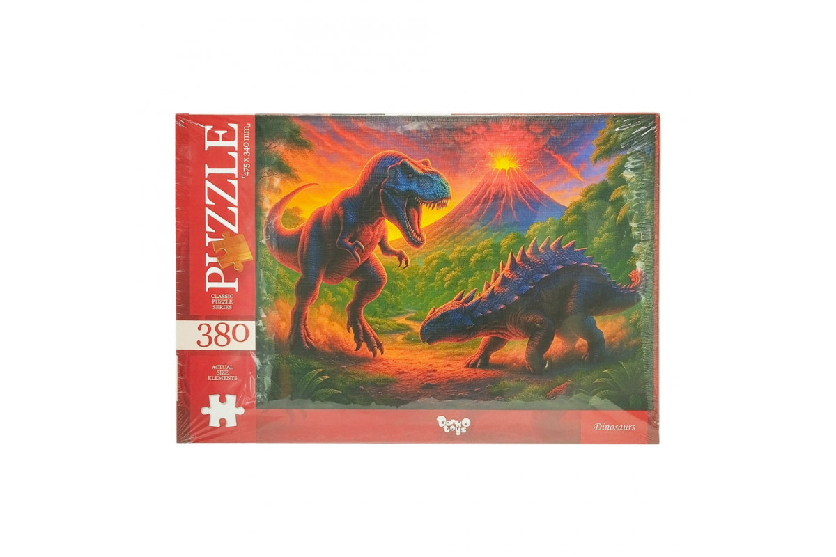Классические пазлы "Dinosaurs" C380-07-08, 380 элементов
