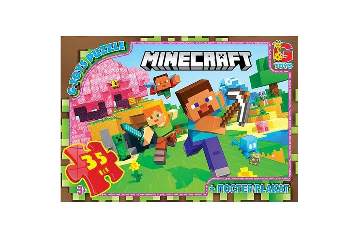 Дитячий пазл "Minecraft" MC797 плакат 35 елементів