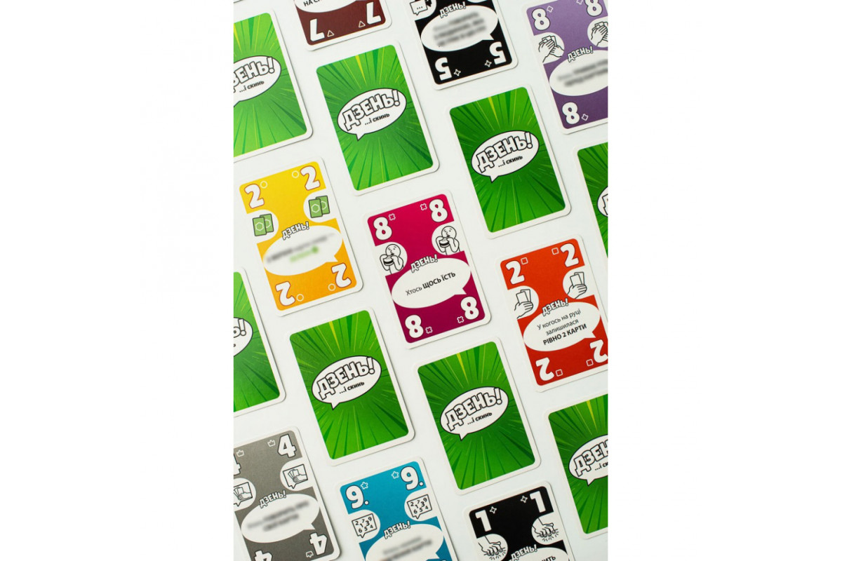 Настольная карточная игра "Дзень!" FGS72 на украинском языке