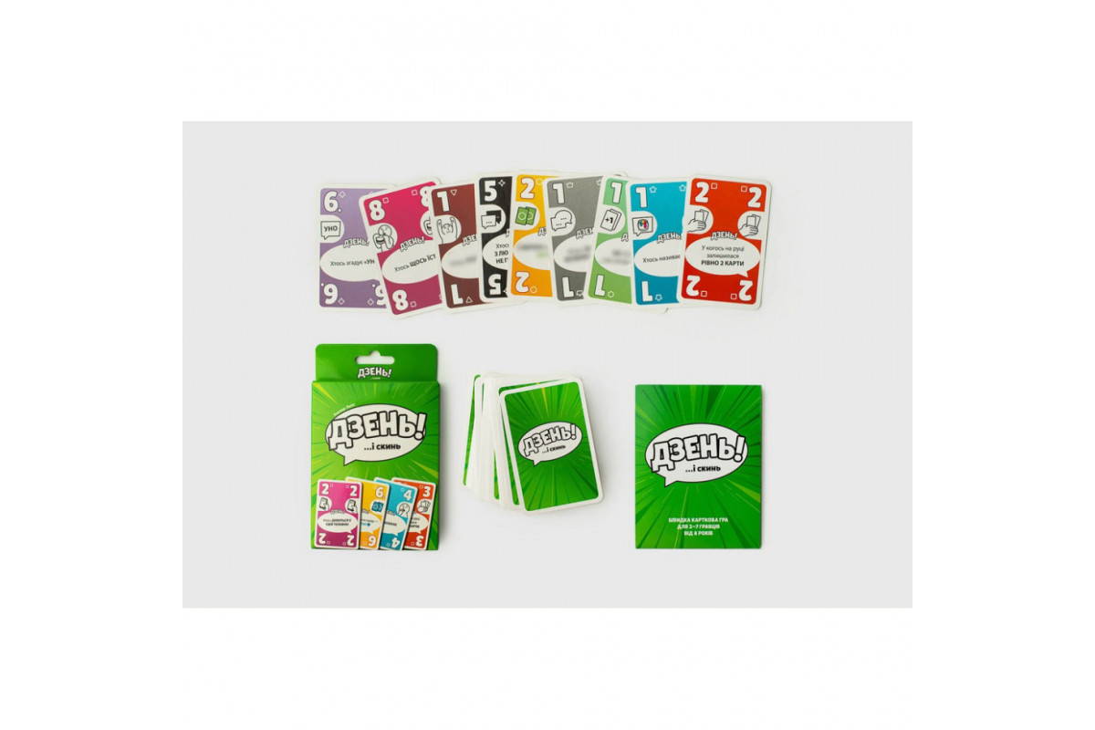 Настольная карточная игра "Дзень!" FGS72 на украинском языке