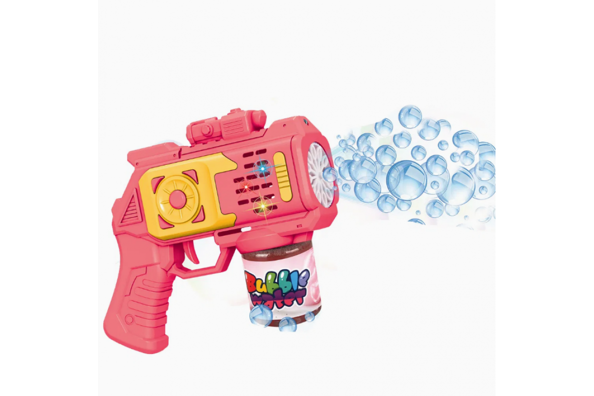 Генератор мильних бульбашок "Бластер" 666-1(Pink) підсвічування