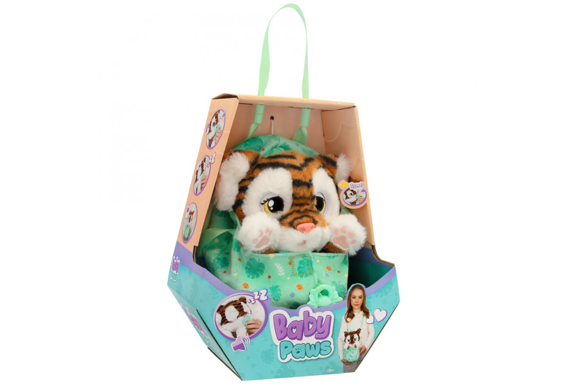 Інтерактивна іграшка "Тигреня" Baby Paws 927650M, зі звуком