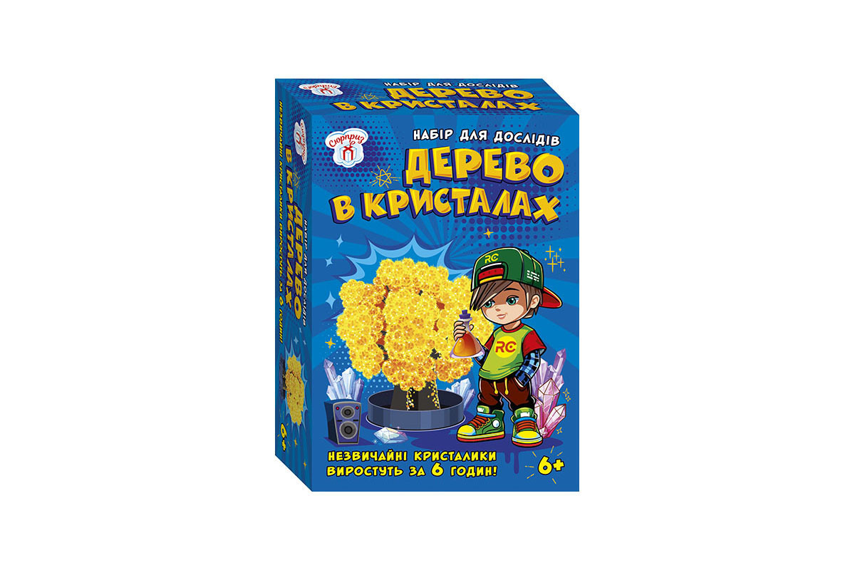 Набор для экспериментов Дерево в кристаллах 10114174 желтое