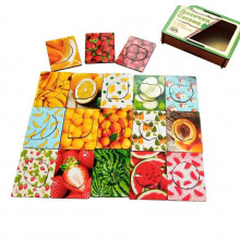 Деревянные Досточки Сегена "Фрукты" Ubumblebees (ПСФ035) PSF035 с узорами