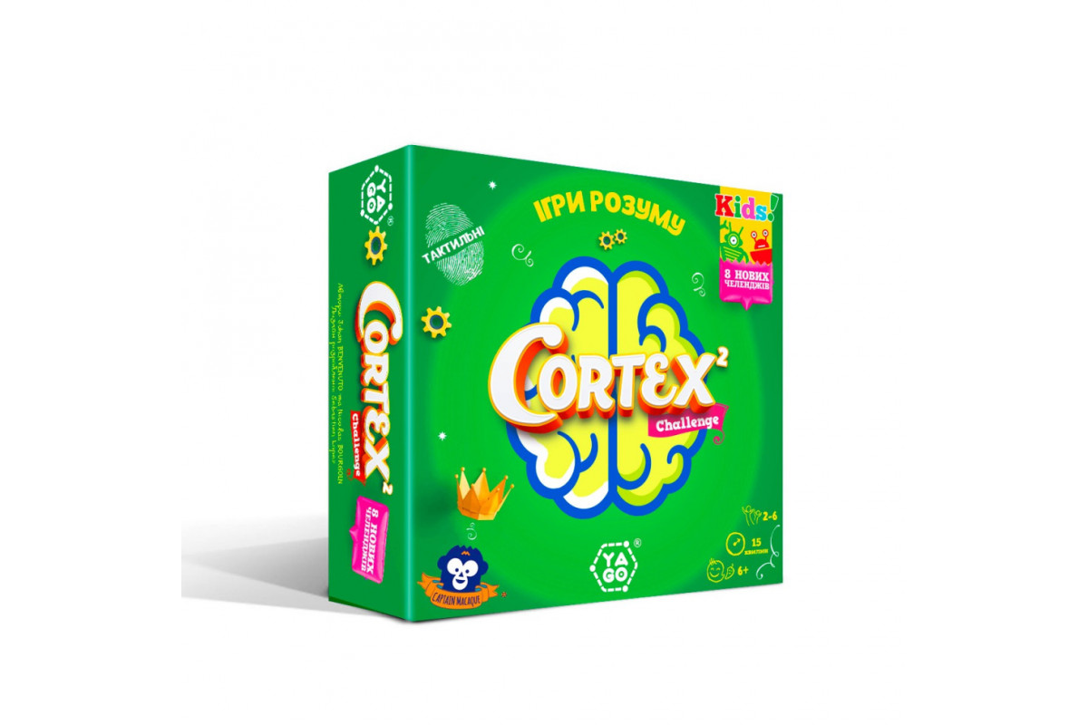 Карточная игра "Cortex 2 challenge Kids" YaGo 101007919, 90 карточек, 24 фишки очков