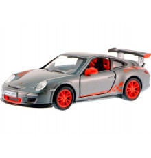 Колекційна іграшкова машинка PORSCHE 911 GTS RS KT5352W інерційна  Сірий