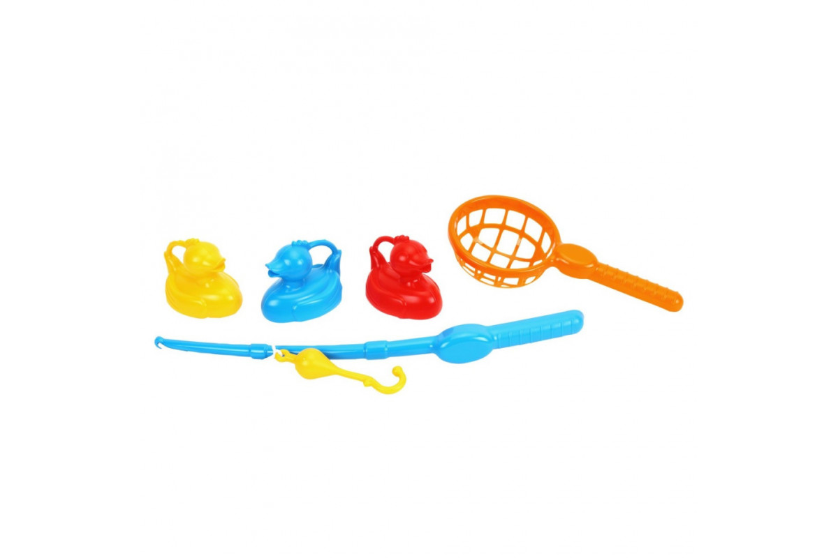 Детский игровой набор "Рыбалка" ТехноК 7594TXK сачок и три уточки