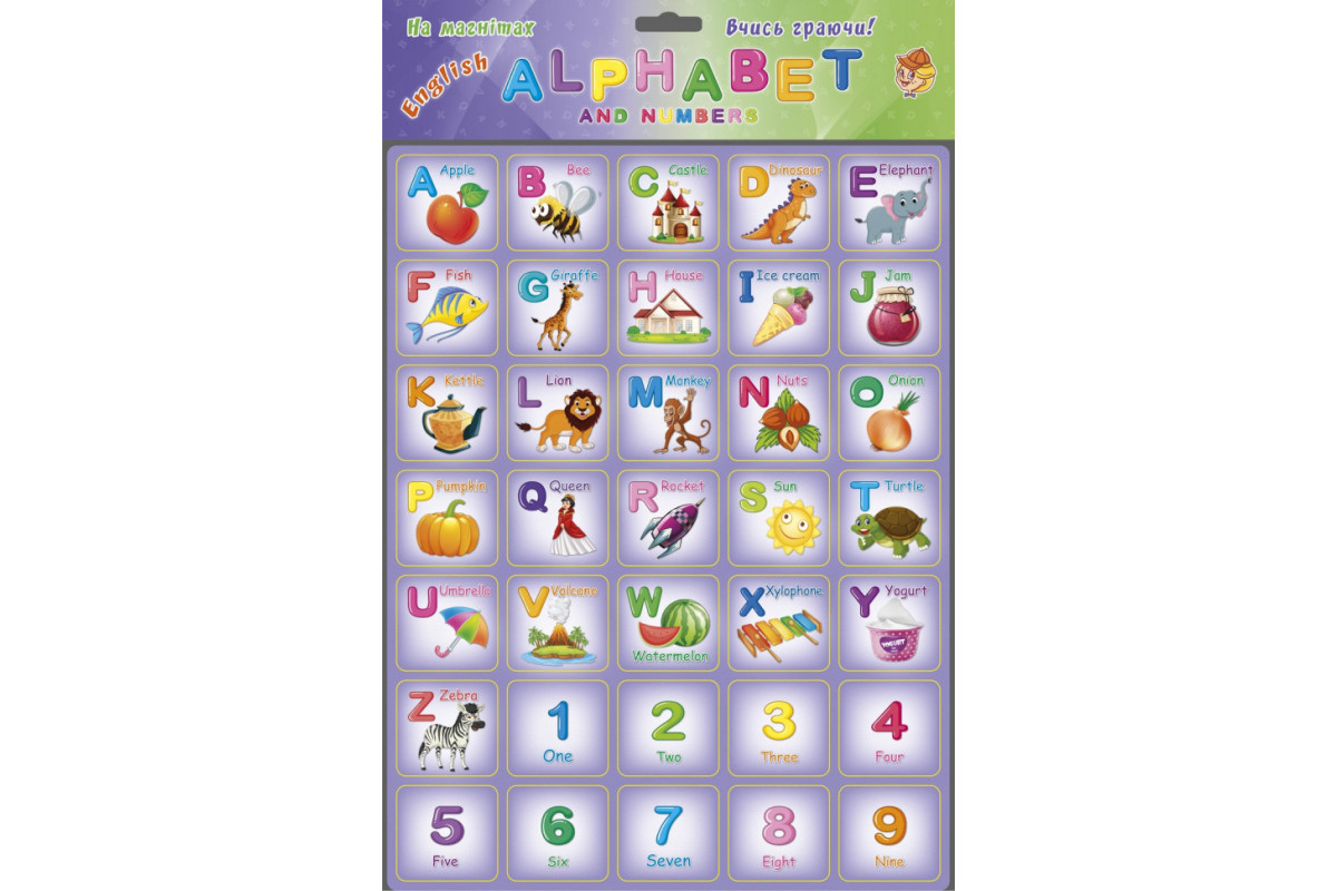 Магнітний набір букв "Alphabet" 1168ATS англійська абетка